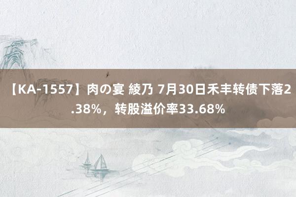 【KA-1557】肉の宴 綾乃 7月30日禾丰转债下落2.38%，转股溢价率33.68%