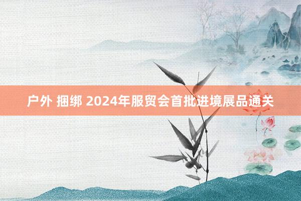 户外 捆绑 2024年服贸会首批进境展品通关